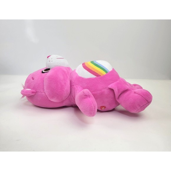 Care Bears Pink Cheer Bear Hug and Giggle Rainbow Plush Giggles Sound 13" 2018 - Picture 9 of 15